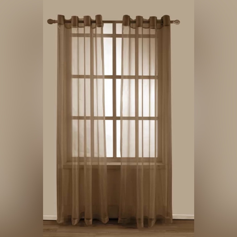 Studio JCP home sheer curtains 84” x 50” sold in pairs (2 panels) per order